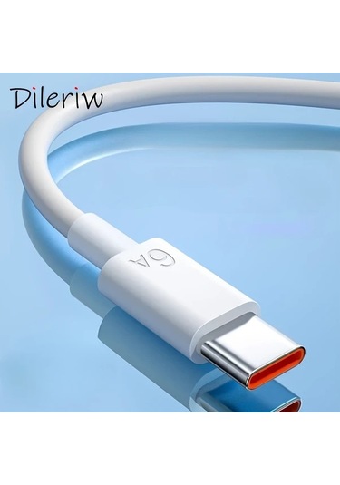 Willowhaven Huawei Millet Vıvo Glory Redmi İçin 6a Hızlı Şarj Kablosu Type-c 100 Cm Beyaz