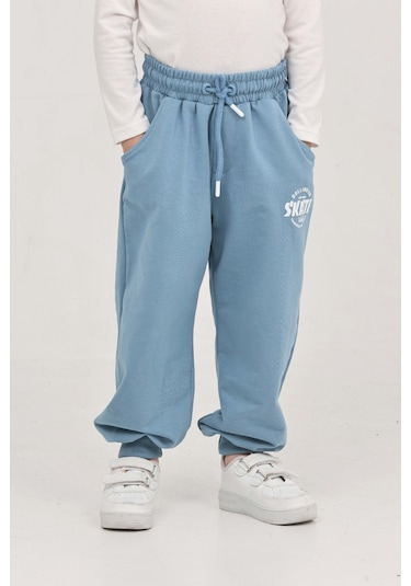 Toontoy Erkek Çocuk Skate Baskılı Eşofman Alt Antrasit Melanj