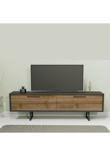 Lagomood Nova Tv Ünitesi Antrasit Ceviz