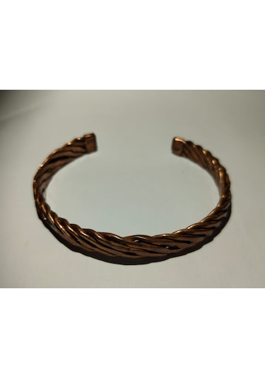 Burgu Model El Yapımı Saf Bakır Bileklik Hediyelik Şık Takı Çok Renkli