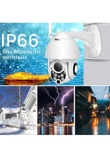 Dış Mekan Ip Kamera Full Hd Dönebilen Wifi Ip Kamera Kablosuz