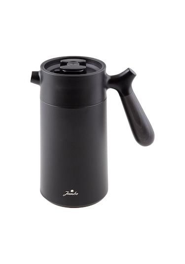 Jumbo Glory 5 Çelik Kahve Termo Pot 1000 Ml Siyah