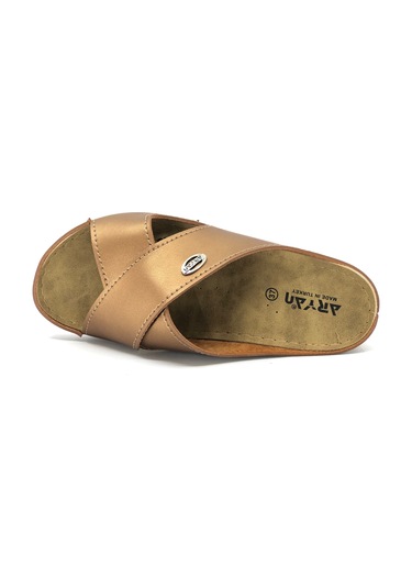 Aryan 09-063 Kadın Ortapedic Terlik Altın