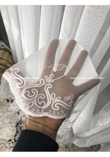 Tül Perde Taç Marka Ekselans Desen Serpme Suzene Motif Çok Renkli