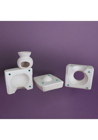 Flora Mumluk Alçı Kalıbı Flora Mumluk Sanatsal Seri