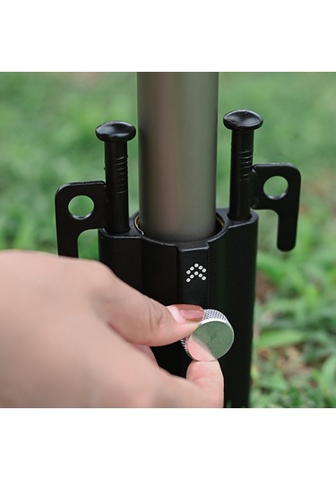 Padalink Kamp Çadırı Ve Gölgelik Sabitleyici - Titreme Önleyici Alüminyum Taban Siyah