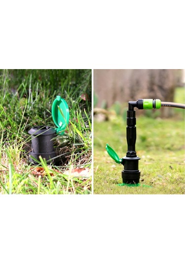 3/4 İnç Dn20 Erkek Dişli Hızlı Su Giriş Vanası Dış Dişli Siyah Ve Yeşil Çok Renkli