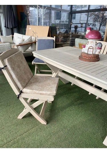 Sandalye Minderi, Sırtlıklı Plastik Sandalye Ahşap Ve Mobilya Koltuk Minderi 40x40x5cm Mavi