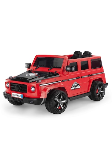Baby2go 2695 Safari Akülü Araba 12 Volt / Kırmızı Kırmızı