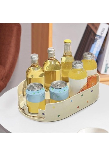 Suntek Döner Tablalı Saklama Tepsisi, Gıda Dolabı Ve Süt Beyazı