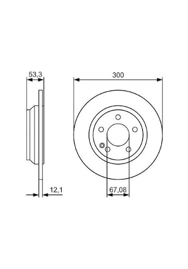 Mercedes Vito 111 Cdı 1.6 2014-2023 Bosch Arka Disk 2 Adet