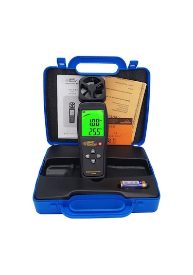 Smart Sensor As 806 Rüzgar Hızı Ve Sıcaklık Ölçer Anemometre N11.251
