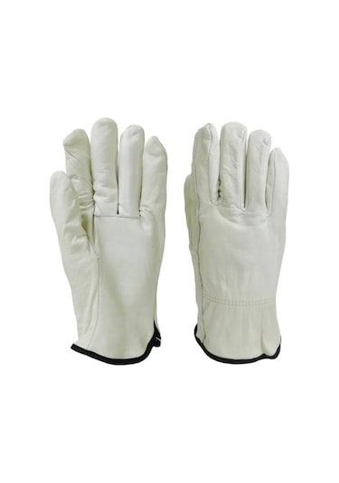 Gri Inek Derisi Deri Eldiven Güvenli Yüksek Kaliteli Erkek İş Güvenliği Çalışma Mekanik Tamir Bahçe Eldivenleri