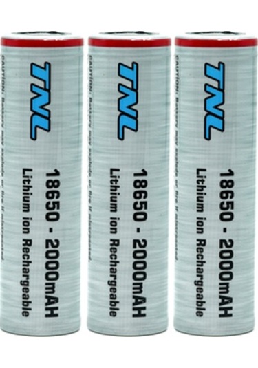 3 Adet Tnl 18650 2000mah 3.7v 30a Discharge Li-ion Başlıksız Şarjlı Pil