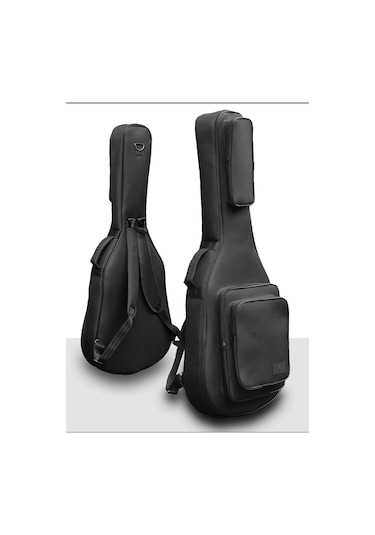 Siyah Profesyonel Gigbag Akustik Gitar Kılıfı-çantası-su Geçirmez