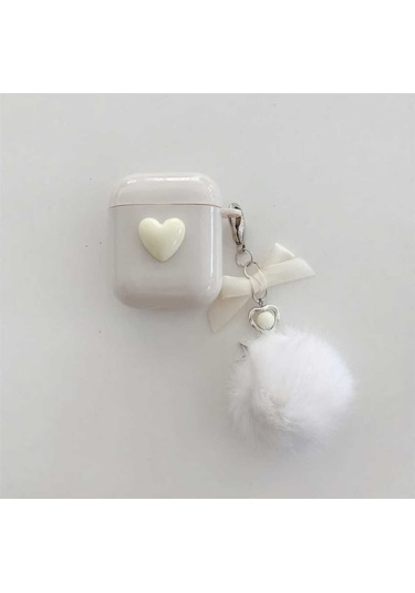 Iphone 3. Nesil Uyumlu Koruyucu Bluetooth Kulaklık Kılıfı Kalp 4 Airpods 3. Nesil