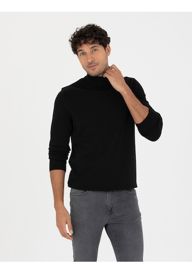 Pierre Cardin Erkek Siyah Triko Kazak 50276162-vr046 Siyah