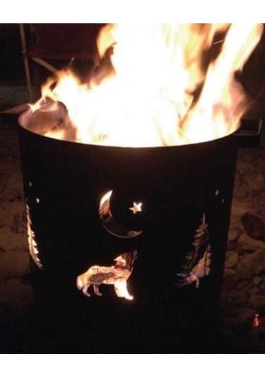 Nurgaz Izgaralı Orman & Bahçe Şöminesi Hayvan Figürlü – Büyük Boy NG OSI