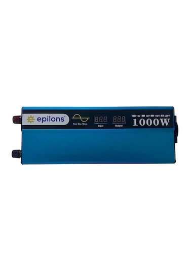 Epilons 12v 1000w Tam Sinus İnverter 220v Çevirici Taşınabilir Güç Kaynağı