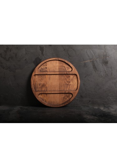 Sammwood 3 Bölmeli Ahşap Sunumluk ,çerezlik , Şekerlik