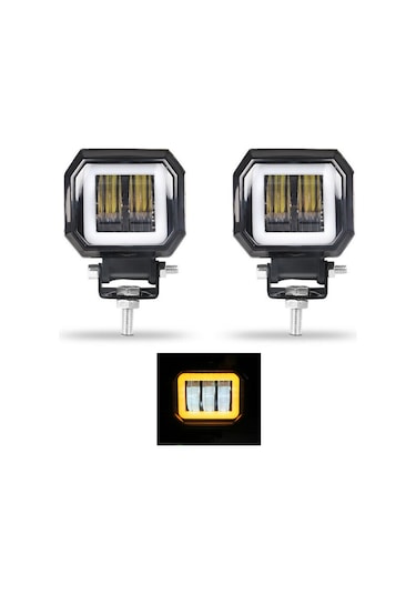 Motosiklet Atv Utv Kamyon Tekne Sis Farı SARI Angelli 2 Adet