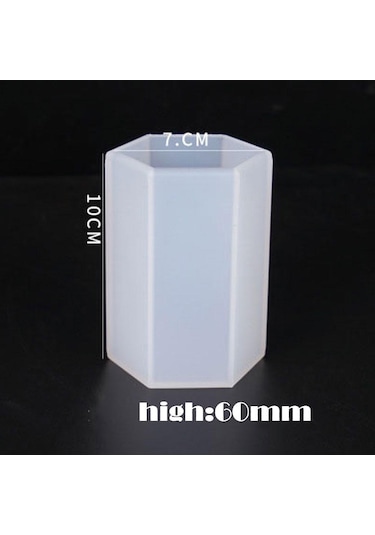 Silindir Silikon Kalıp Dıy Epoksi Reçine Mum Kalıp Aromaterapi Mum Balmumu Kalıpları Kil Ev Dekor 10 7cm