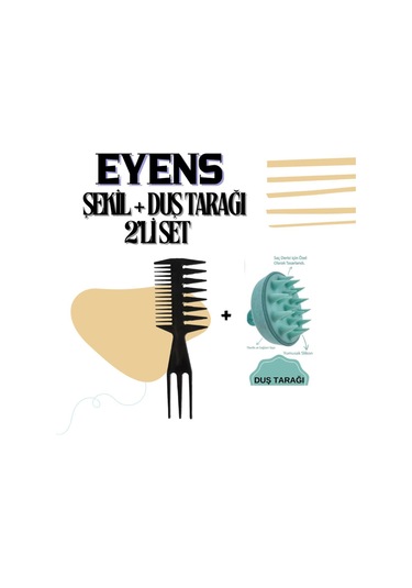 Eyens Wax Şekil + Duş Tarağı 2'li Set