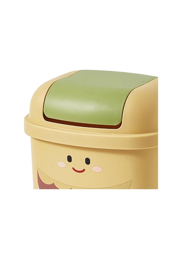 Homyl Mini Masa Çöp Kutusu Kovası Ofis Ofisleri Için Sarı Sarı