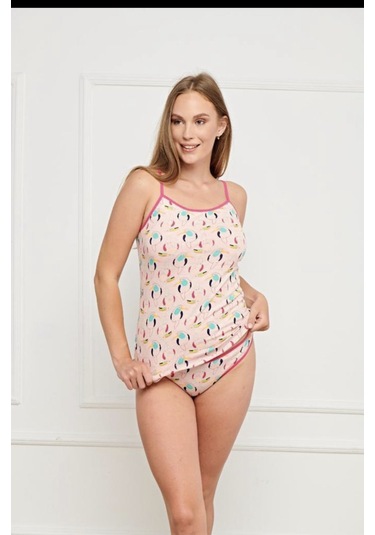 İntimo 5863 Bayan Atlet Kilot Takım Somon