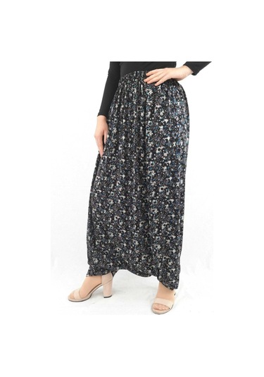 Özözkanlar Çiçekli Yöresel Menekşe Aşağıdan Ağlı Bayan Şalvar Renk-3 Çok Renkli