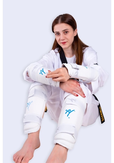 Haşado Taekwondo Kol Ve Kaval Koruyucu Takımı Beyaz