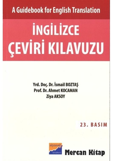 İngilizce Çeviri Kılavuzu + Ek Cevap Kitapçığı
