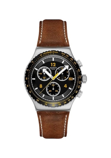 Swatch Yvs530 Erkek Kol Saati Metalik Gri