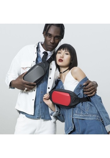 Wondernest Bange 7266 Su Geçirmez Eva Sert Kabuk Kullanıcı Yerleşimine Uygun Çapraz Çanta Altın