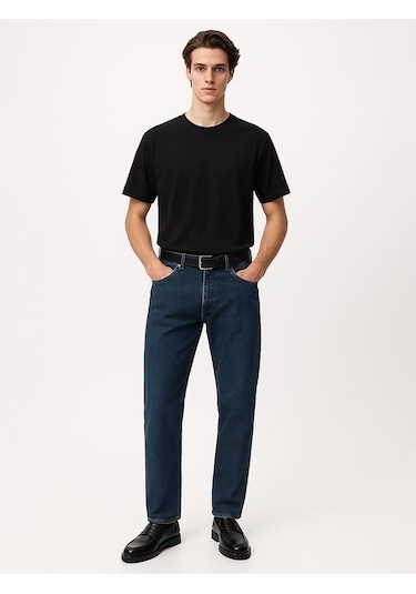 Ltb Kısa Kollu Sıfır Yaka Basic Siyah T-shırt Siyah 2XL
