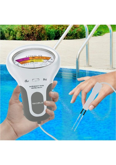 Havuz Ph Cl2 Test Cihazı Su Kalitesi Taşınabilir Ölçüm Aracı İle Problu Ph Test Cihazı