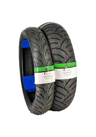 130/70-17 Ve 100/80-17 Motosiklet Lastik Takımı Tl Tubeless - Dubleks