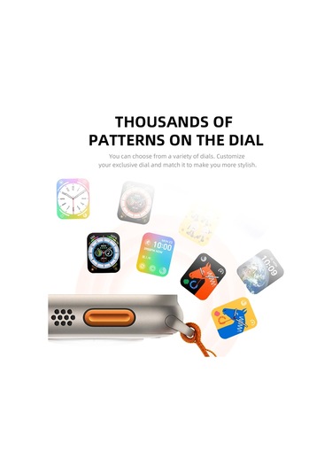 Watch 8 Hw8 Ultra Adventure 2.02inc Siri Nfc Bluetooth Arama Ios Android Uyumlu Akıllı Saat