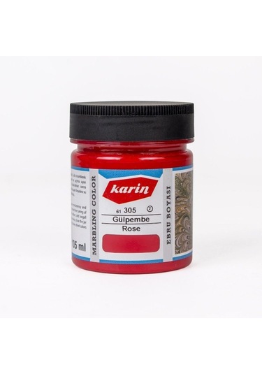 Karin Ezilmiş Ebru Boyası 105Ml 305 Gül Pembe
