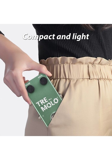 Dk Gitar Tremolo Pedalı Elektro Gitar Efekt Pedalı Açık Yeşil