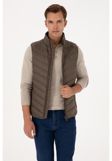 U.s. Polo Assn. Slim Fit Erkek Yelek 2246365 Vizon