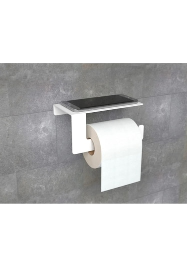 Tasagram Metal Banyo Havlu Askılığı Ve Tuvalet Kağıdı Askılığı 2'li Set Beyaz