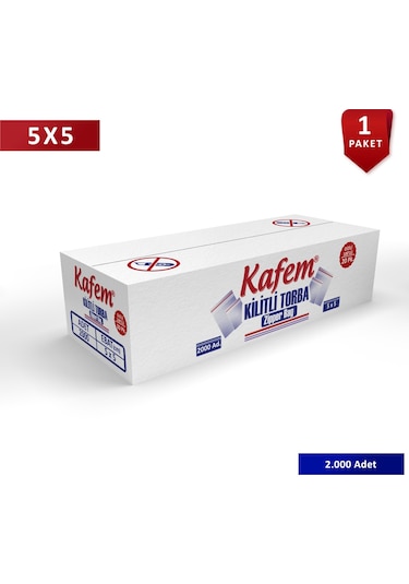 5 X 5 Cm Kilitli Poşet / Naylon Torba 2000 Adet - Kafem