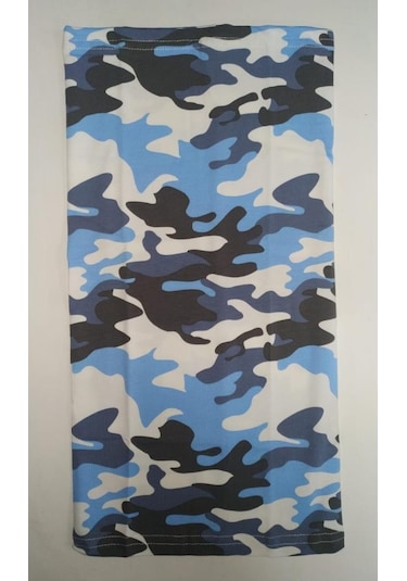 Buff Manolia Ecostretch Mavi Kamuflaj Çok İşlevli Bandana