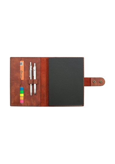 A5 Defter Ve Ajanda Kılıfı - %100 Rainbow Deri - Ko10001 - Tobacco Tobacco
