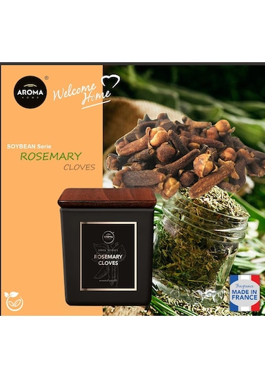 Aroma Home Soya Series Kokulu Mum Rosemary Cloves 155 G