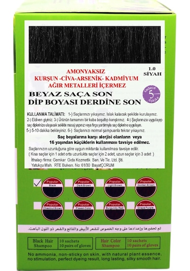 Go Perfect Renklendirici Saç Şampuanı 1.0 Siyah 10X30 Ml