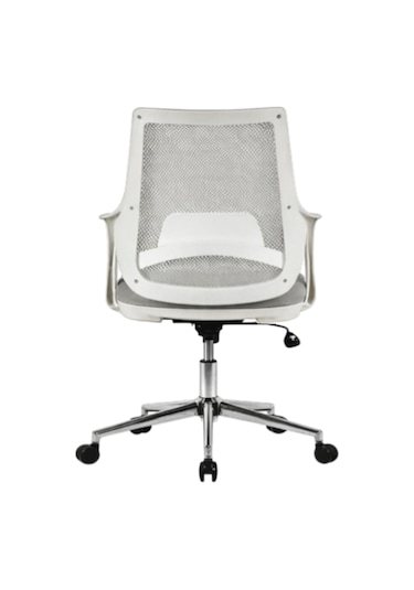 Mix White Çalışma Sandalyesi Ofis Koltuğu Gri
