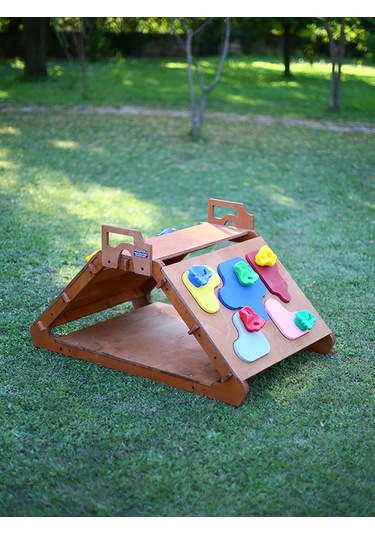 Mandu Ahşap Tırmanma Üçgeni Ahşap Rengi