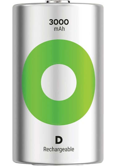 Gp Batteries Recyko 3000 D Boy Ni-mh Şarjlı Pil 1.2 Volt 2li Kart